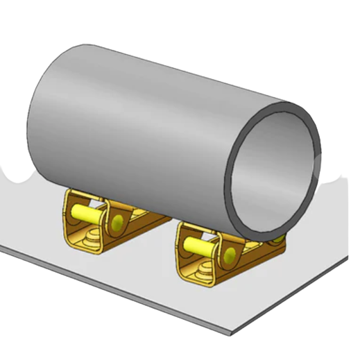 4 Stück V förmige Magnethalter