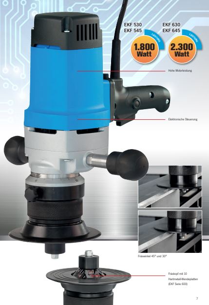Kanten Entgrat- Anfasmaschine EKF 530